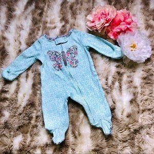 Baby girl footsies Light blue Newborn NWOT